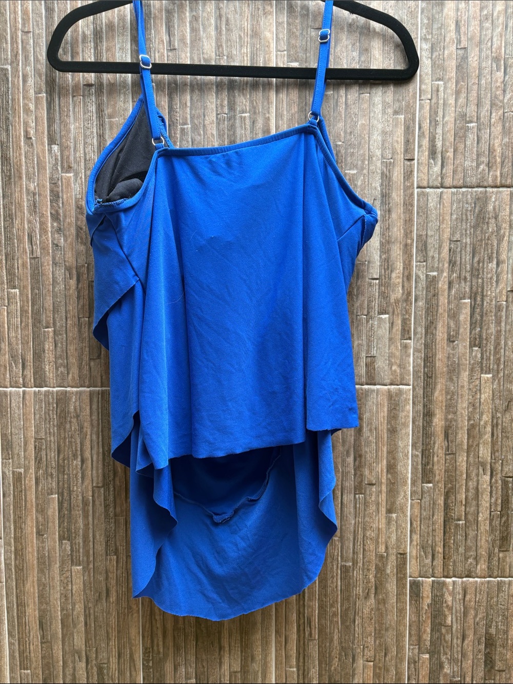 Royal Blue Ruffle Cami Tank - Picture 3 of 3